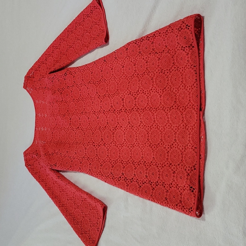 Lilly Pulitzer Topanga Lace Dress Island Coral L